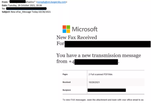 Kaspersky发现利用其Amazon SES令牌的钓鱼活动.png