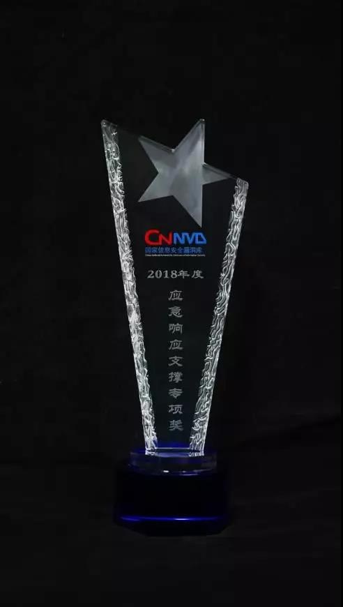 2018年度应急响应支撑单位专项奖